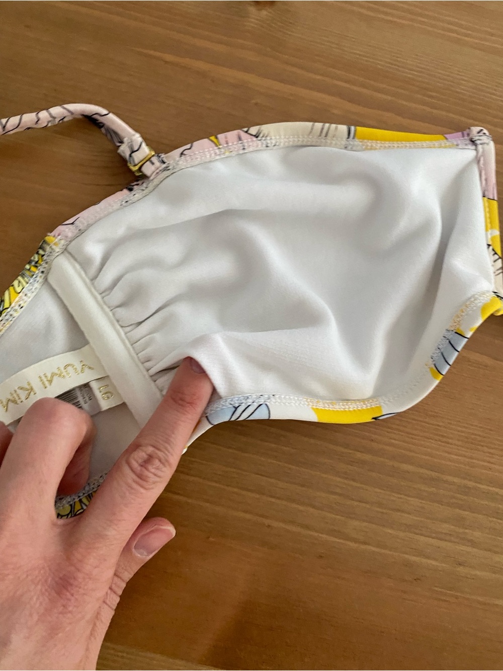 Yumi Kim Sz L Bora Bora Yellow Deep Sea Bandeau Top W/ Removable Straps - Picture 7 of 11